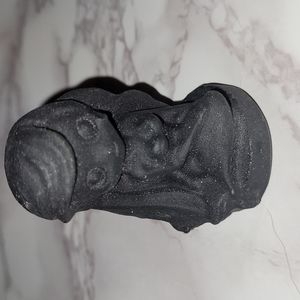 Black mermaid carving